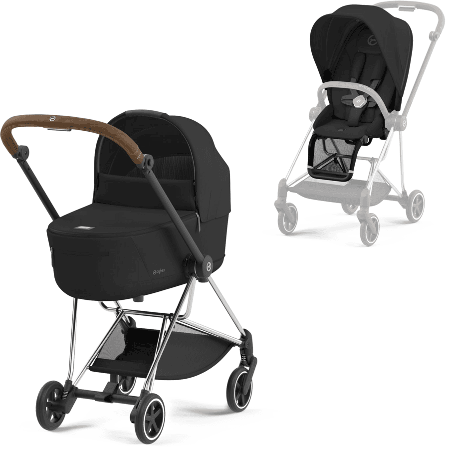 cybex PLATINUM Kombikinderwagen New Mios Chrome Brown Sepia Black