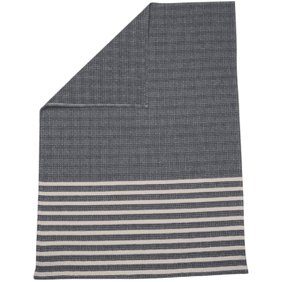 DAVID FUSSENEGGER Plaid per bambini, grigio a righe 