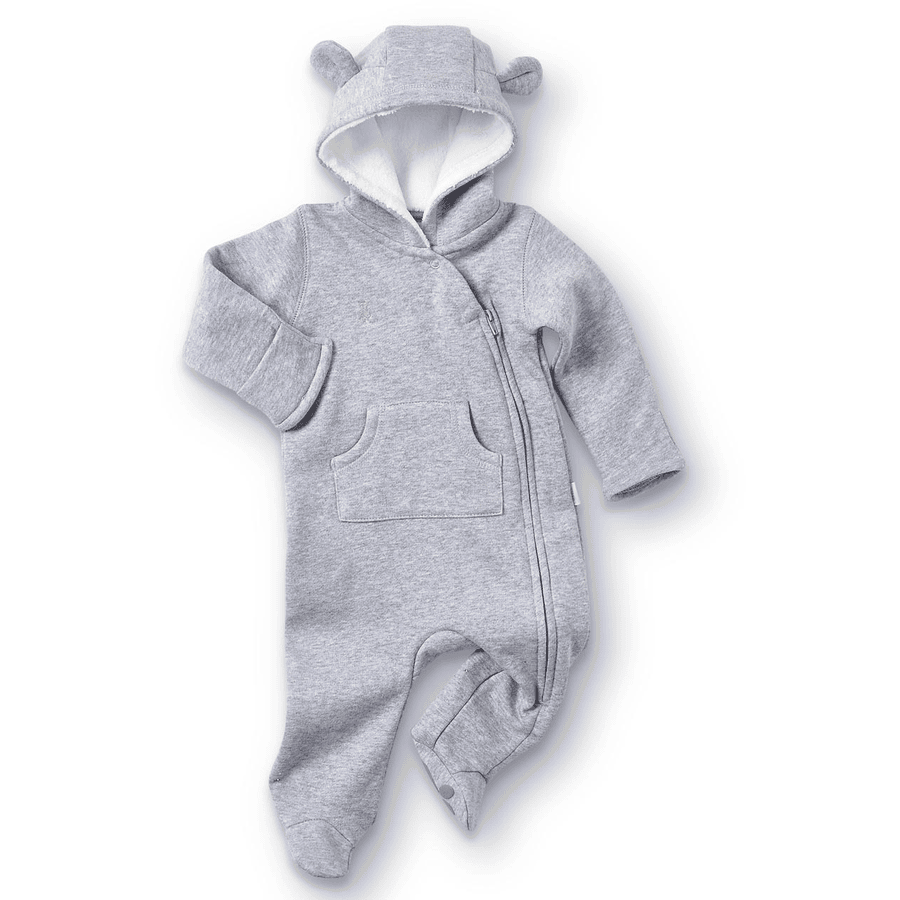 LITTLE Overall Bär grau 