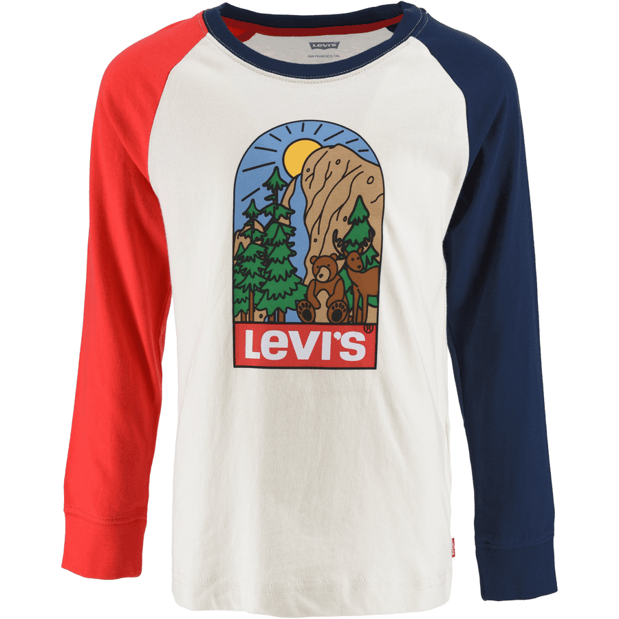 Levi's® Maglia a maniche lunghe con stampa, rosso/bianco/blu