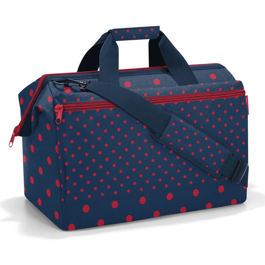 reisenthel® allrounder L pocket mixed dots red