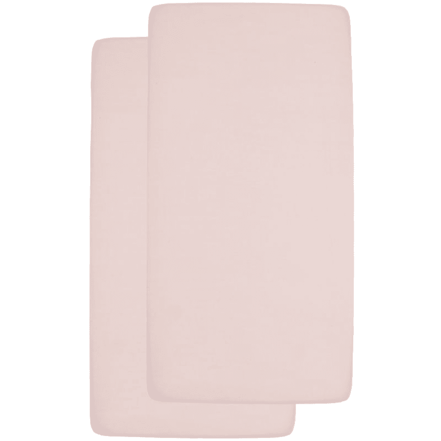 Meyco Jersey-spændetrøje 2 pakker 70 x 140 / 150 Soft Pink