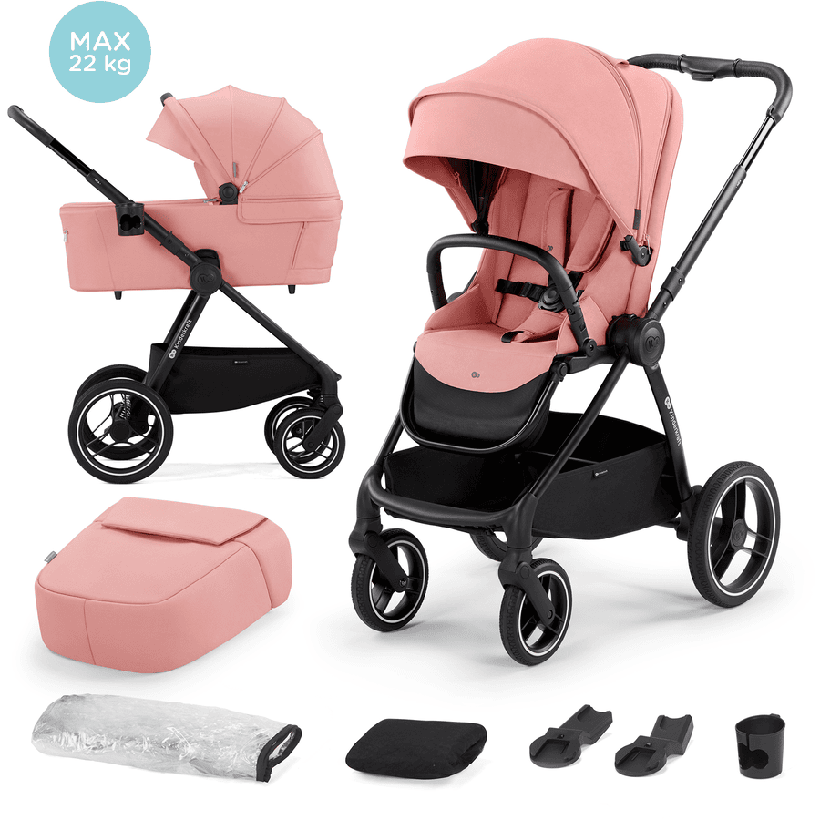 Kinderkraft Wózek wielofunkcyjny NEA 2 w 1 ash pink