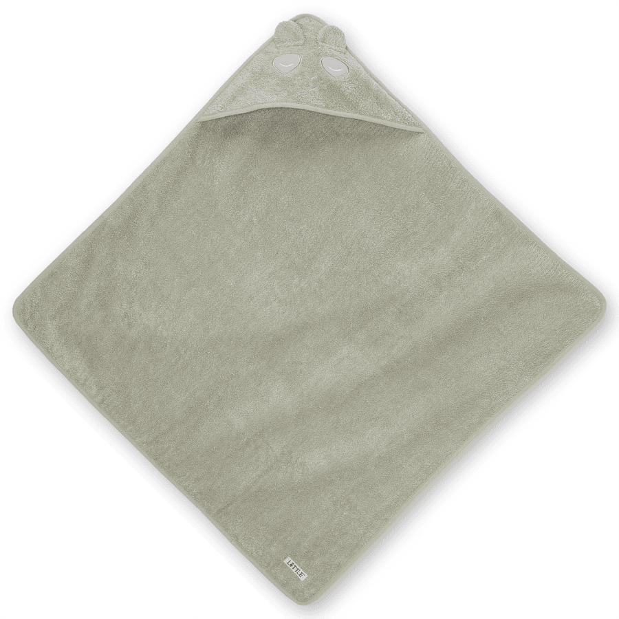 LITTLE  Badcape 80x80 cm Panda thee green 