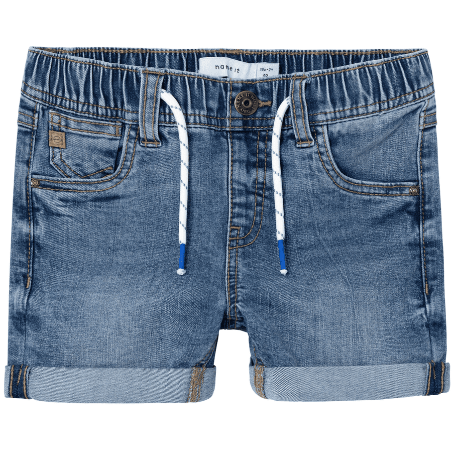 name it Jeans shorts Nmmryan Medium Blauw Denim