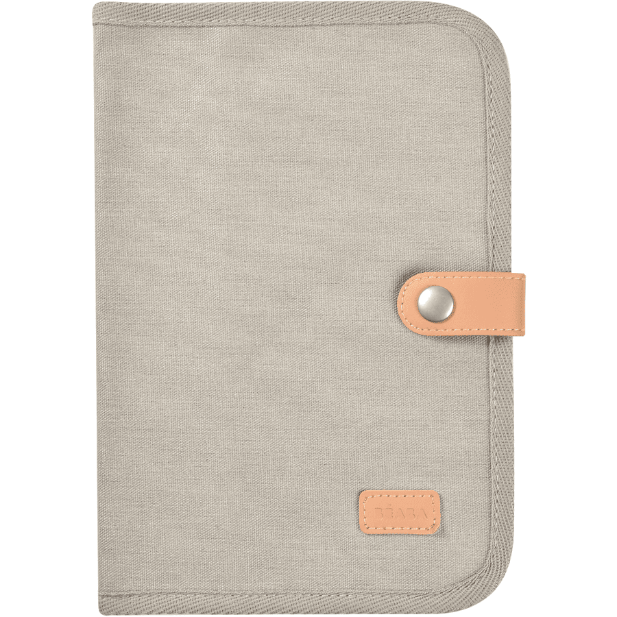BEABA  ® Health Booklet Cover - Canvas Pearl Grey