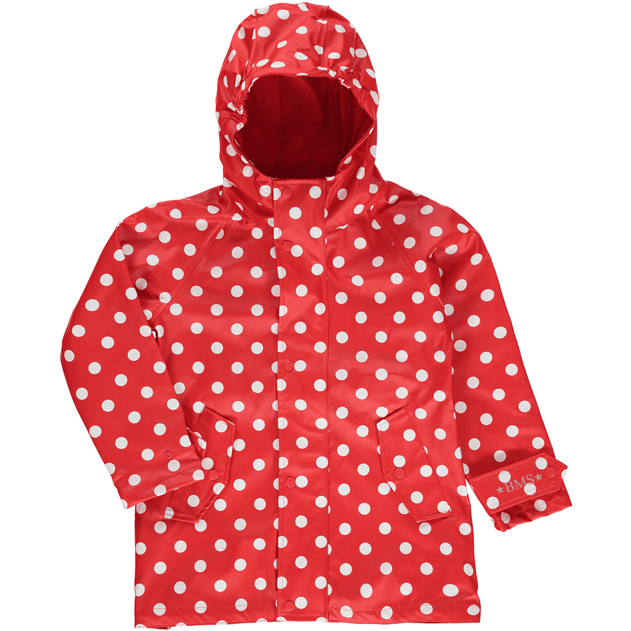 BMS HafenCity® SoftSkin® regnfrakke med røde prikker