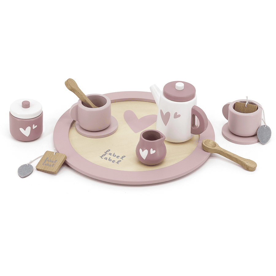 Label-Label - Juego de té rosa