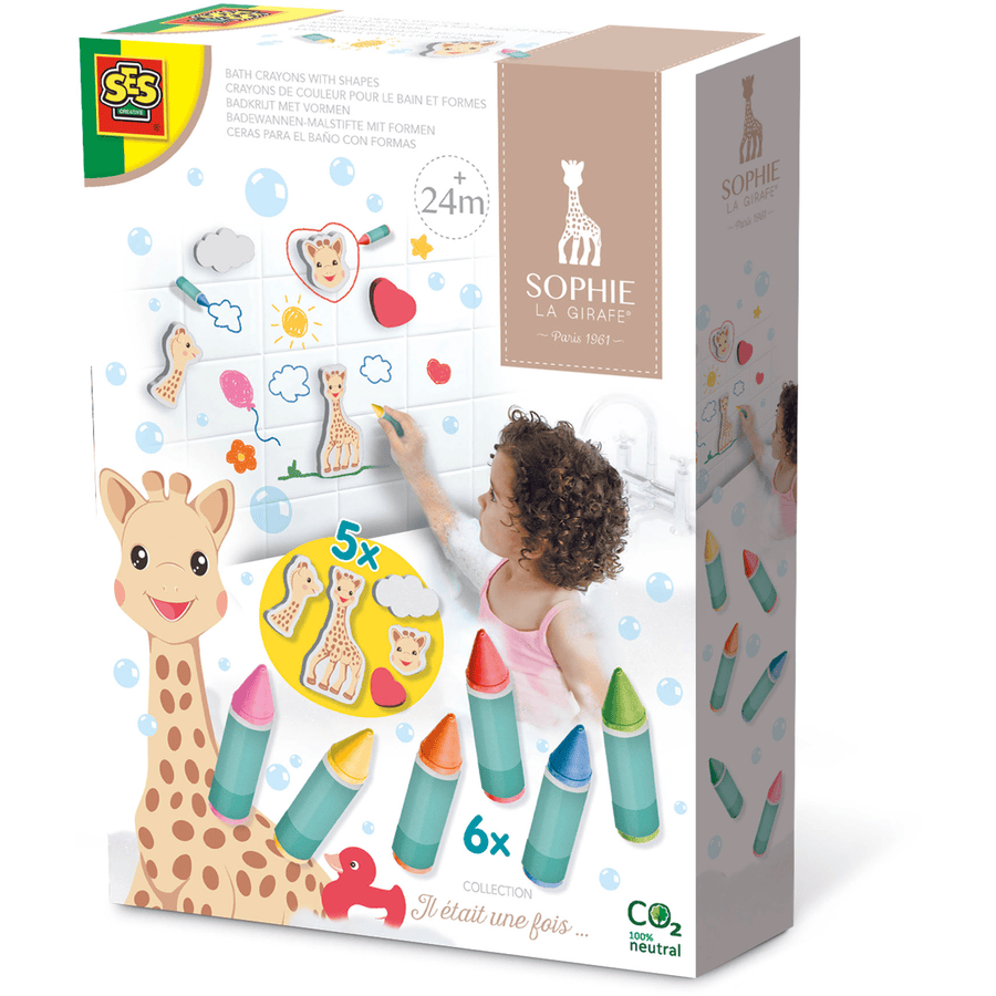 SES Creativ e® Sophie la girafe - crayones de baño con formas