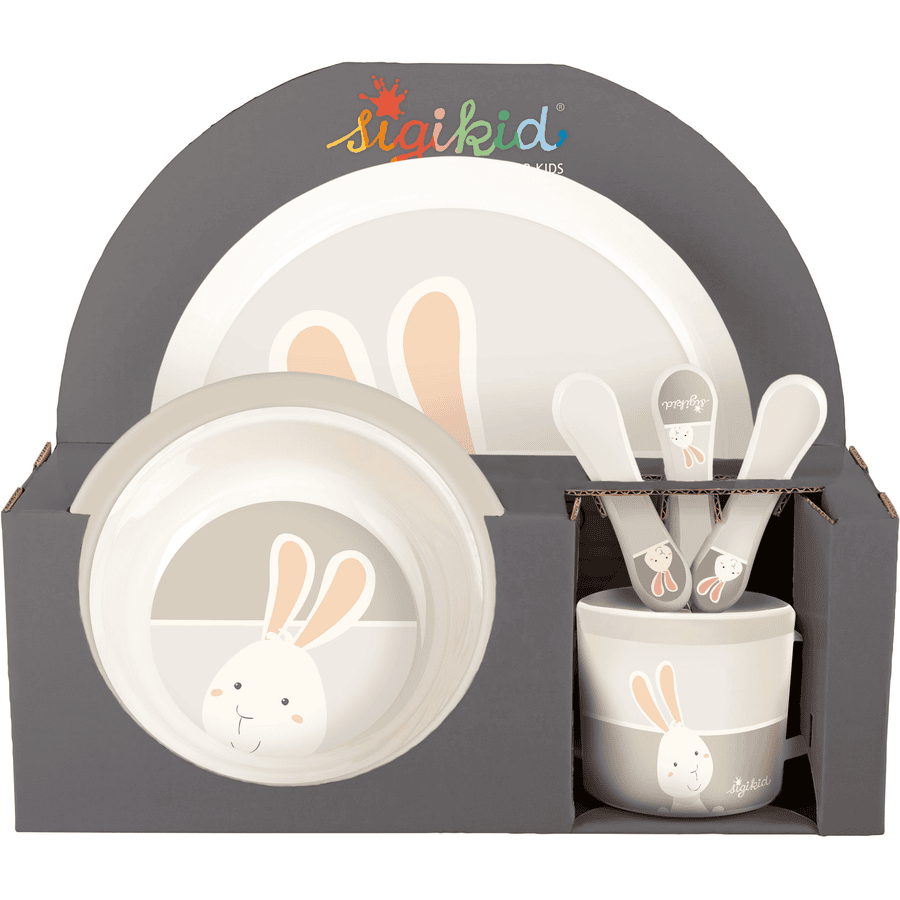 sigikid® Geschirr-Set Hase Vanilla