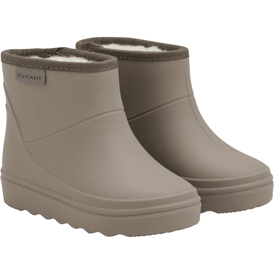 EN FANT Solid Thermo Boots Short Pine Bark