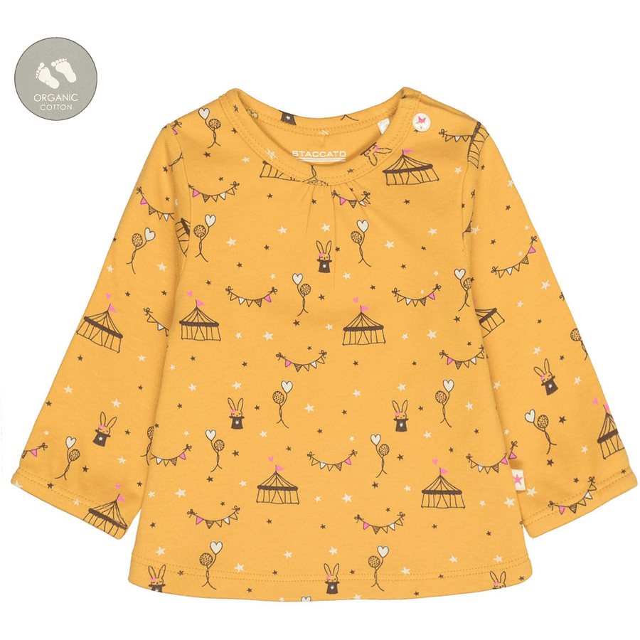 STACCATO Shirt mustard gemustert