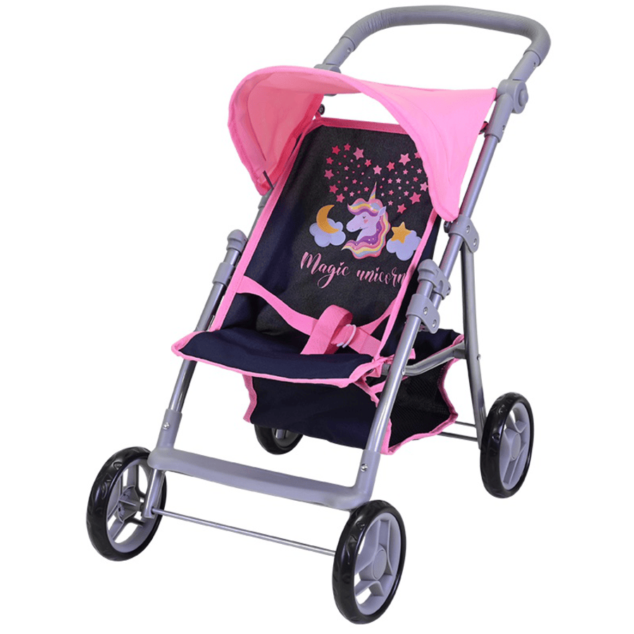 knorr® toys Kočárek pro panenky Liba, Magic Jednorožec