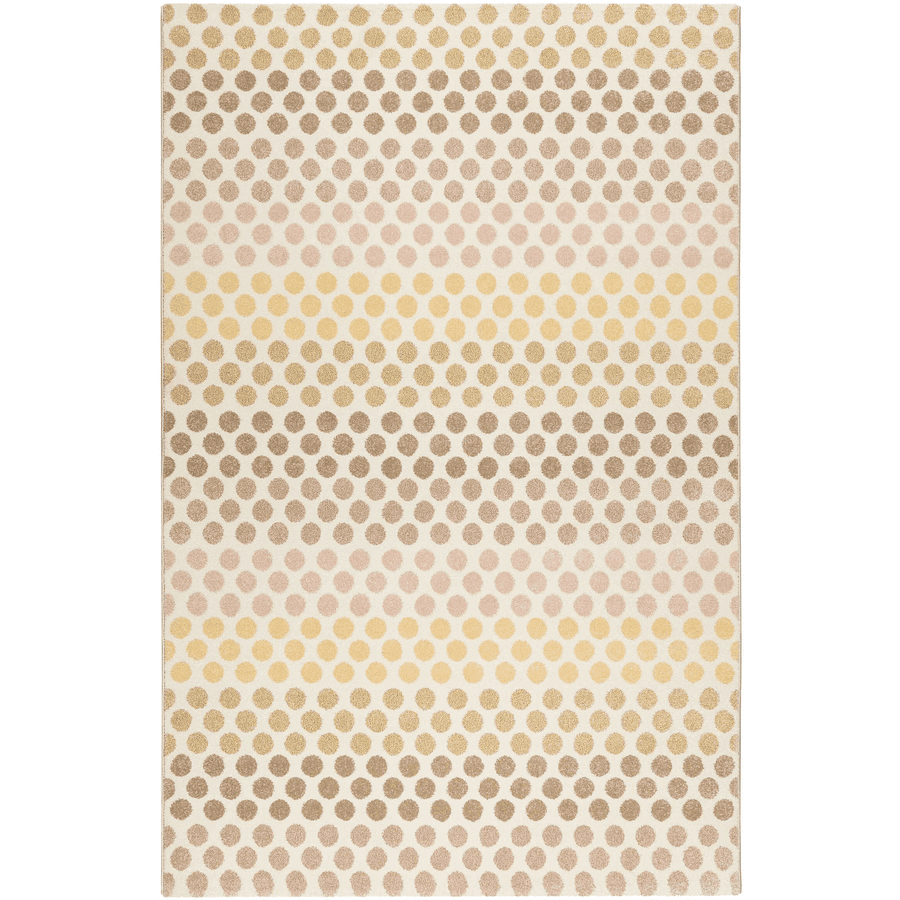 Esprit Kurzflorteppich Spotted Stripe beige rosa gelb