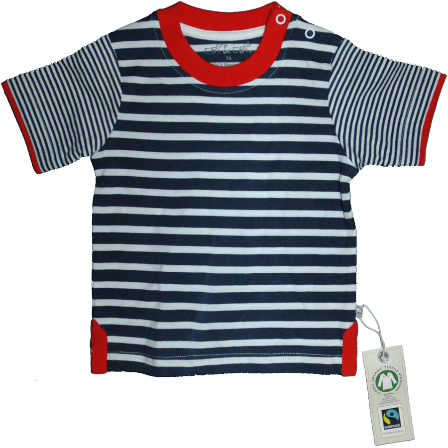 EBI & EBI Fairtrade gestreepte T-Shirt marine