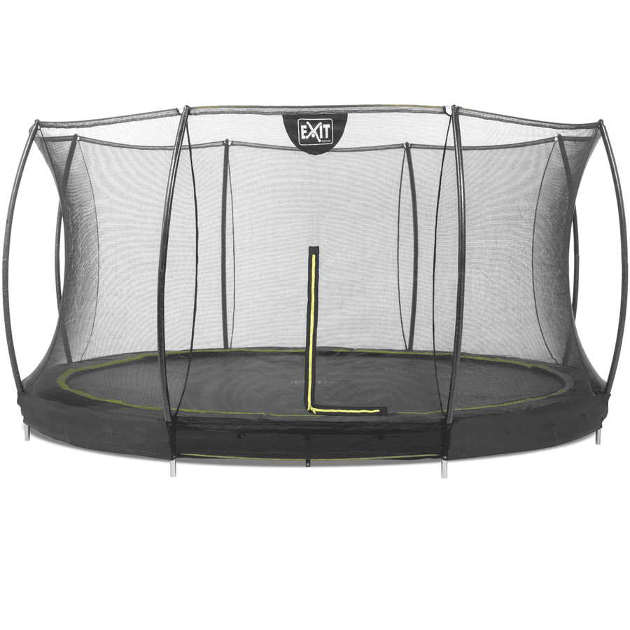Pamflet schoonmaken Pretentieloos EXIT Silhouette inground trampoline ø366cm met veiligheidsnet - zwart |  pinkorblue.nl