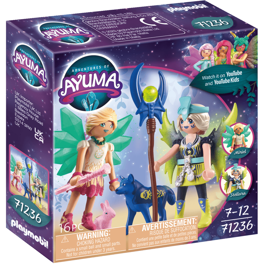 PLAYMOBIL® Crystal- und Moon Fairy mit Seelentieren