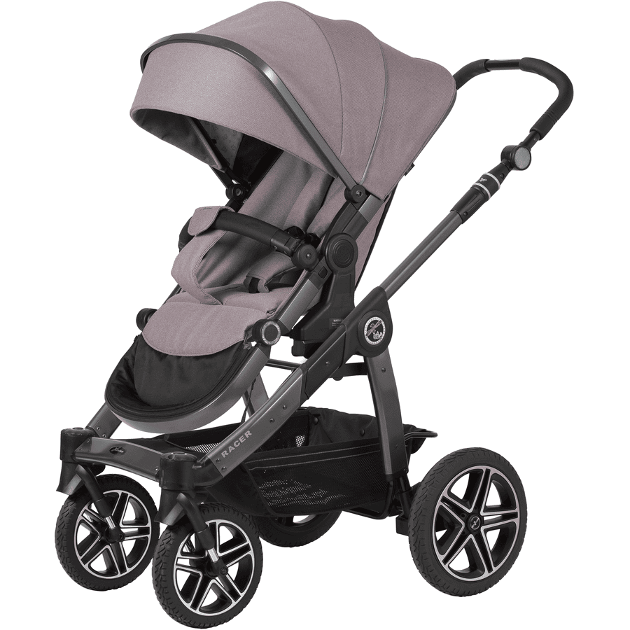 Hartan Kinderwagen Racer GTX mit Handbremse Casual Collection lovely teddy (904) Gestellfarbe platin