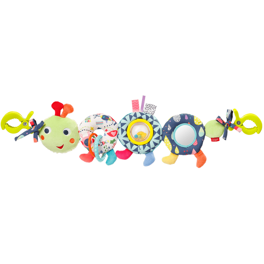 fehn ® Cadena para carrito de bebé COLOR Friends oruga