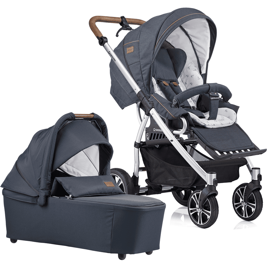 Tijdig Nu al radicaal GESSLEIN Combi kinderwagen F4 Air+, marine gevlekt | pinkorblue.be