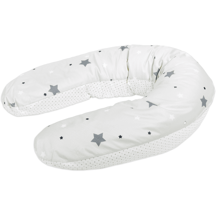 Träumeland Stars Almohada de lactancia gris
