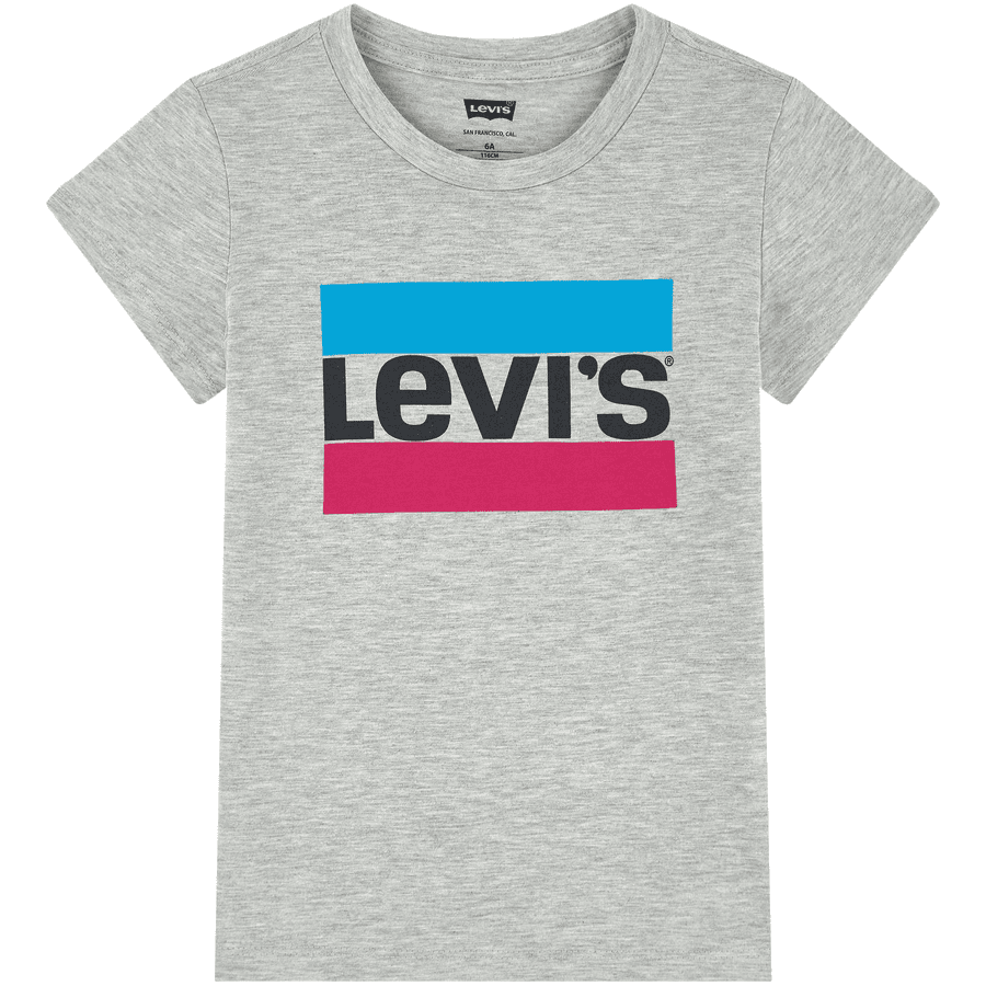 Levi's® Kids Girls Camiseta gris claro