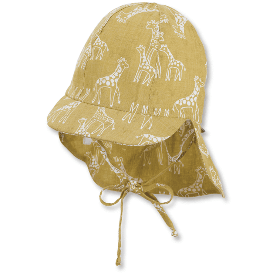 Sterntaler Schirmmütze mit Nackenschutz gelb
