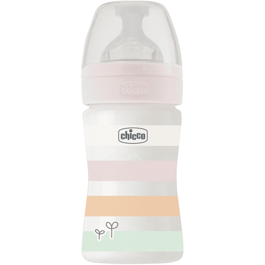 chicco Babyfles welzijn 150 ml vanaf 0 maanden in wit