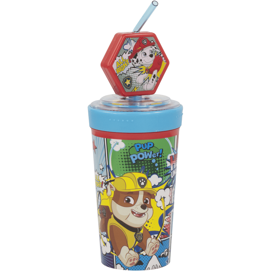 P:os Drikkekop Paw Patrol med sugerør 475 ml, 3D-figur