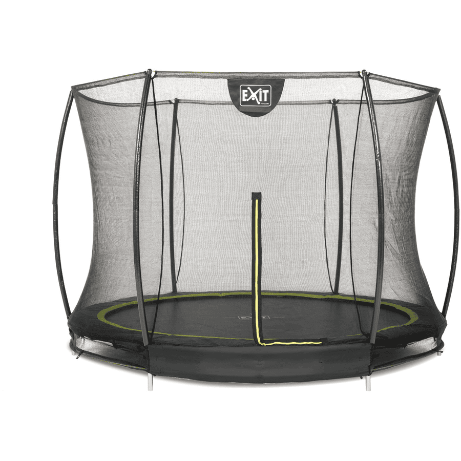 plotseling In de naam nachtmerrie EXIT Silhouette inground trampoline ø244cm met veiligheidsnet - zwart |  pinkorblue.nl