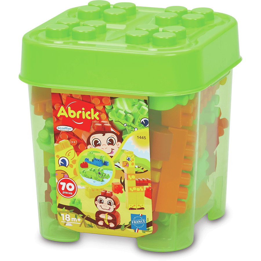 ecoiffier Abrick Safari doos met 70 bouwstenen