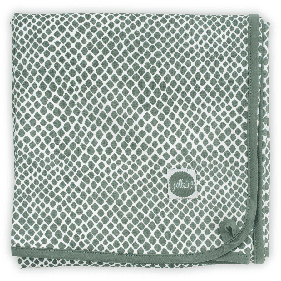 jollein Decke Jersey Snake ash green 75 x 100 cm 