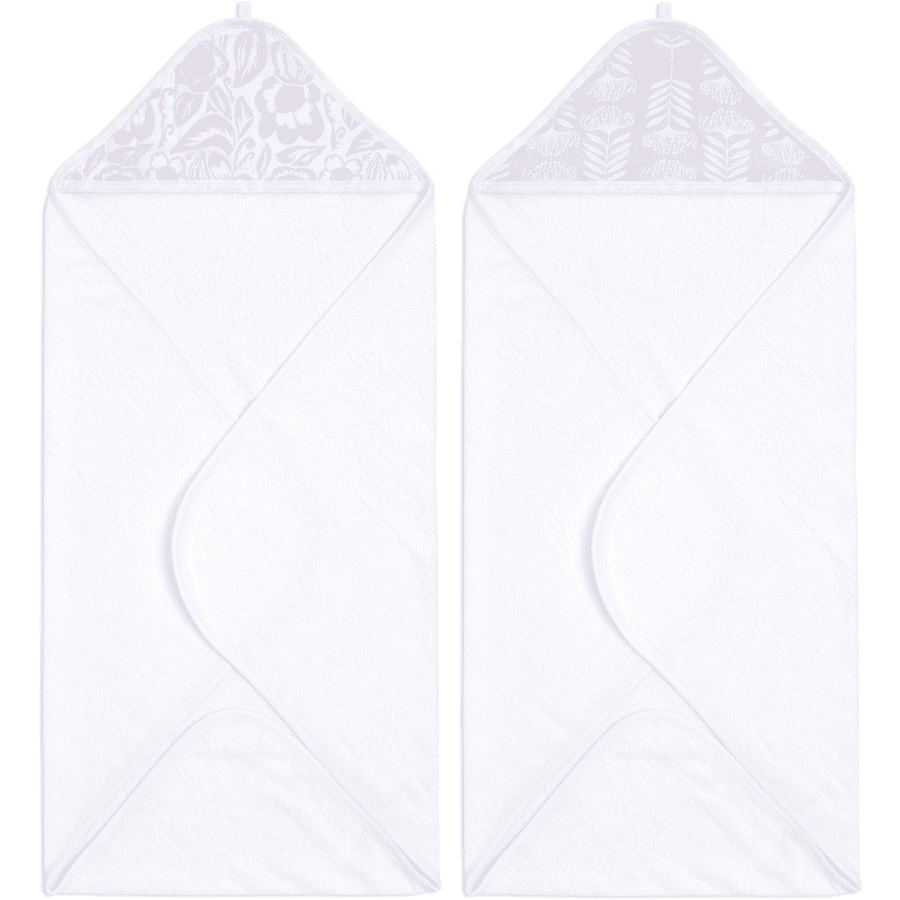 aden + anais™ essential s ręcznik kąpielowy z kapturem 2-pack damsel