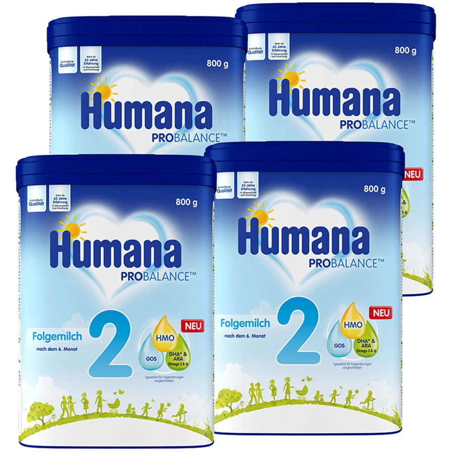 Humana Folgemilch 2 4 x 800 g nach dem 6. Monat
