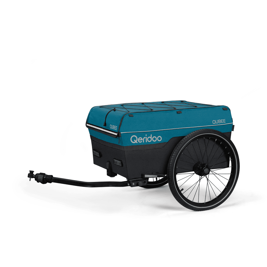 Qeridoo ® Qubee cykelanhænger til børn Limited Edition Petrol 