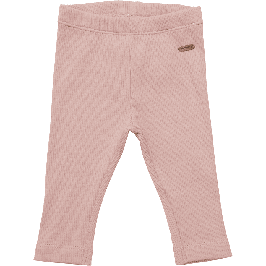 Minymo Spodnie Rib Rose Tan