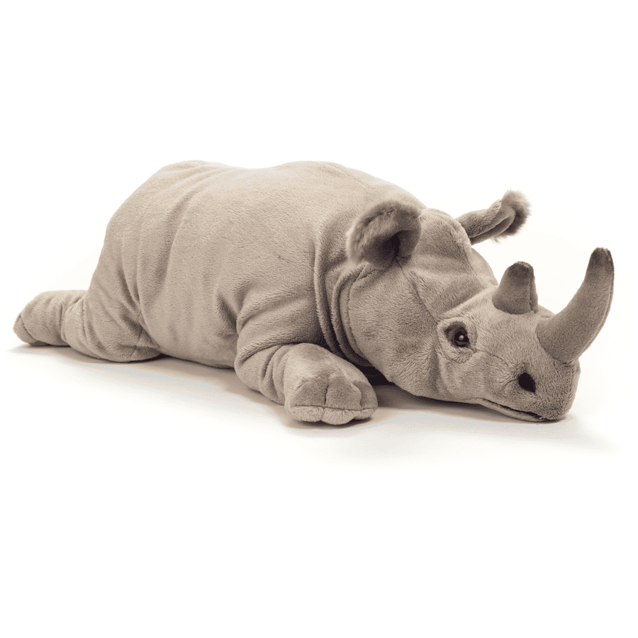Teddy HERMANN® Peluche rhinocéros couché 45 cm