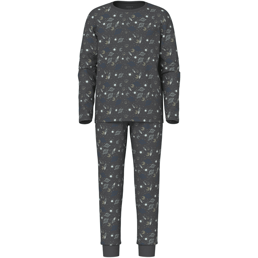 name it 2-delige pyjama Gesmeed ijzer