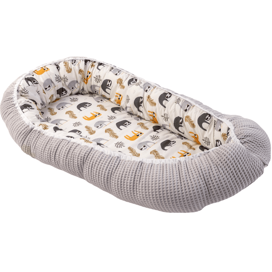 Ullenboom Cuddle Nest Vohveli Pique Harmaa Sloth 55 x 95 cm