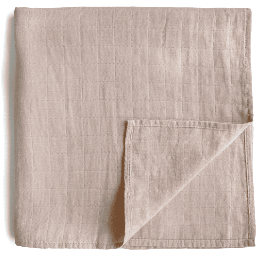mushie Wickeltuch Musselin Blush 120 x120 cm