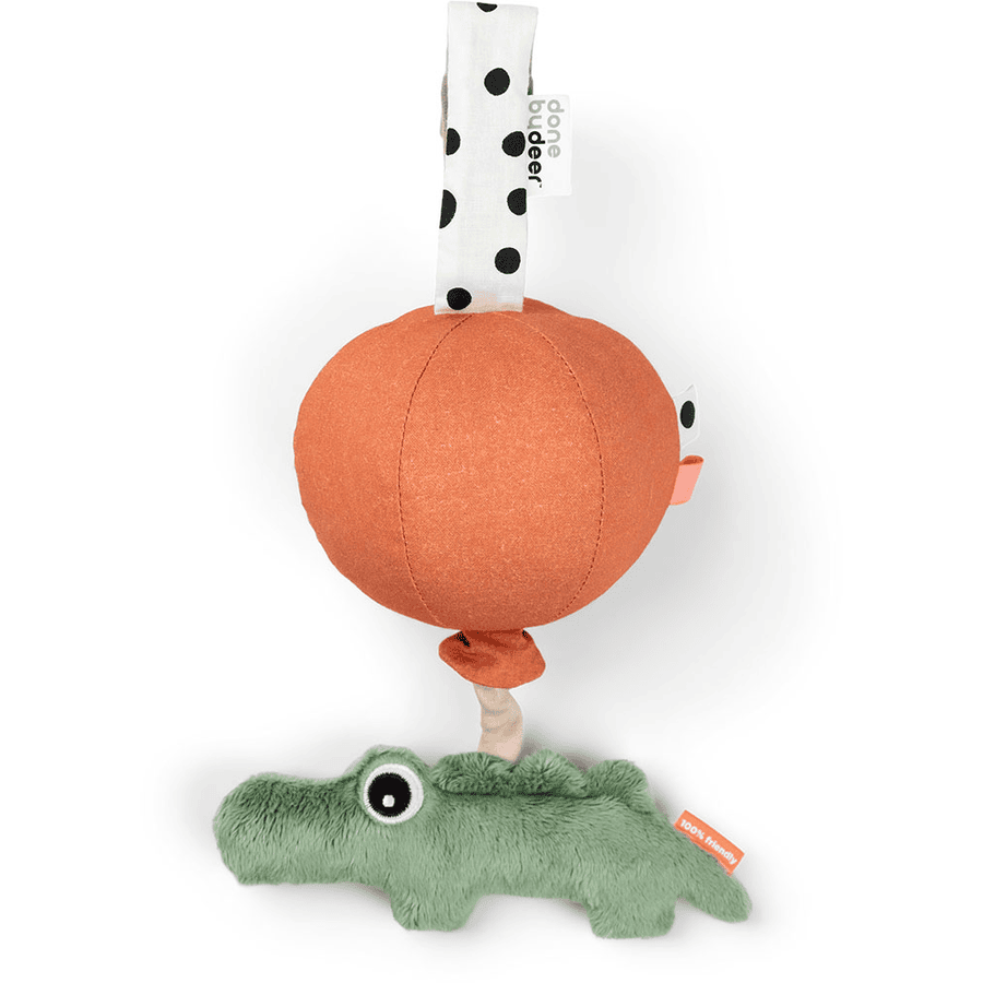 Done by Deer ™ Music Cuddly Toy Happy clouds Croco Green