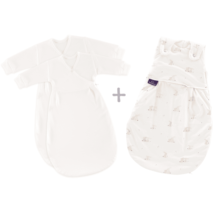 Träumeland Babyslaapzak LIEBMICH 3-delige set Hophop Bunny beige