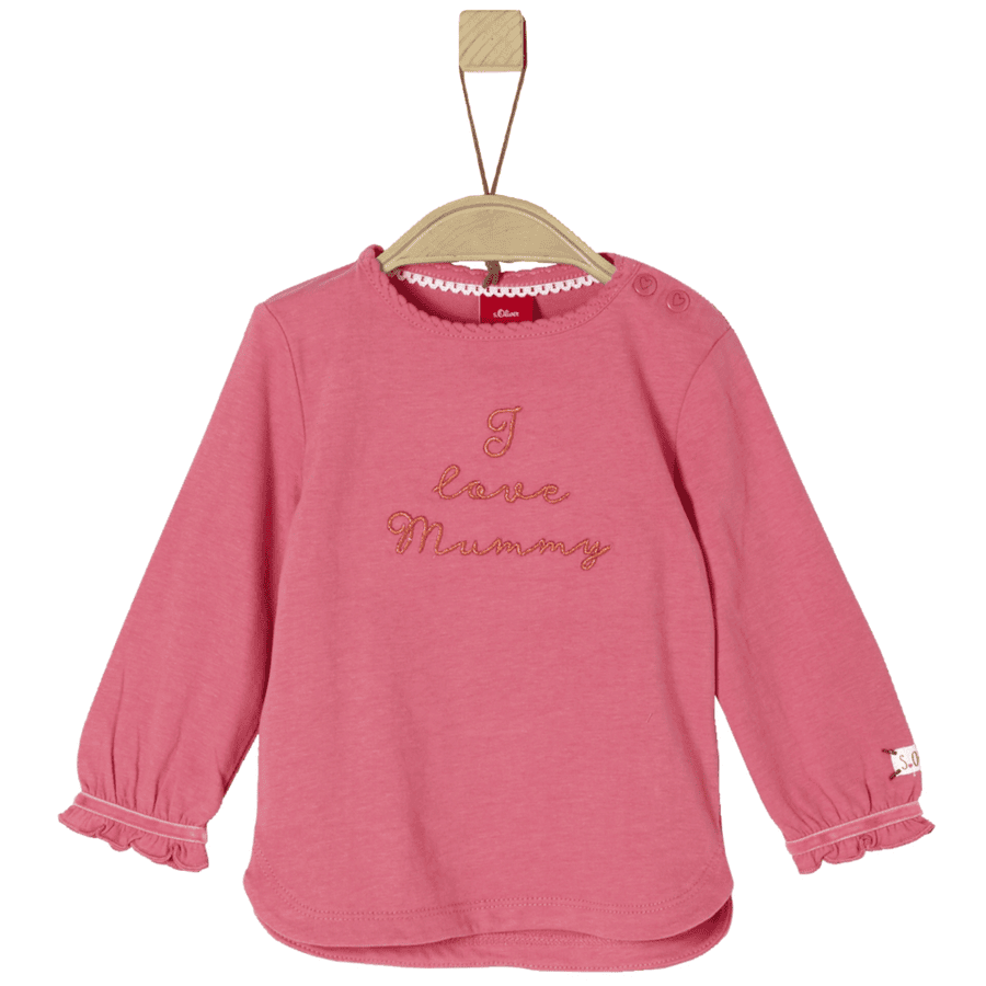 s.Oliver Girl s camisa de manga larga rosa intenso