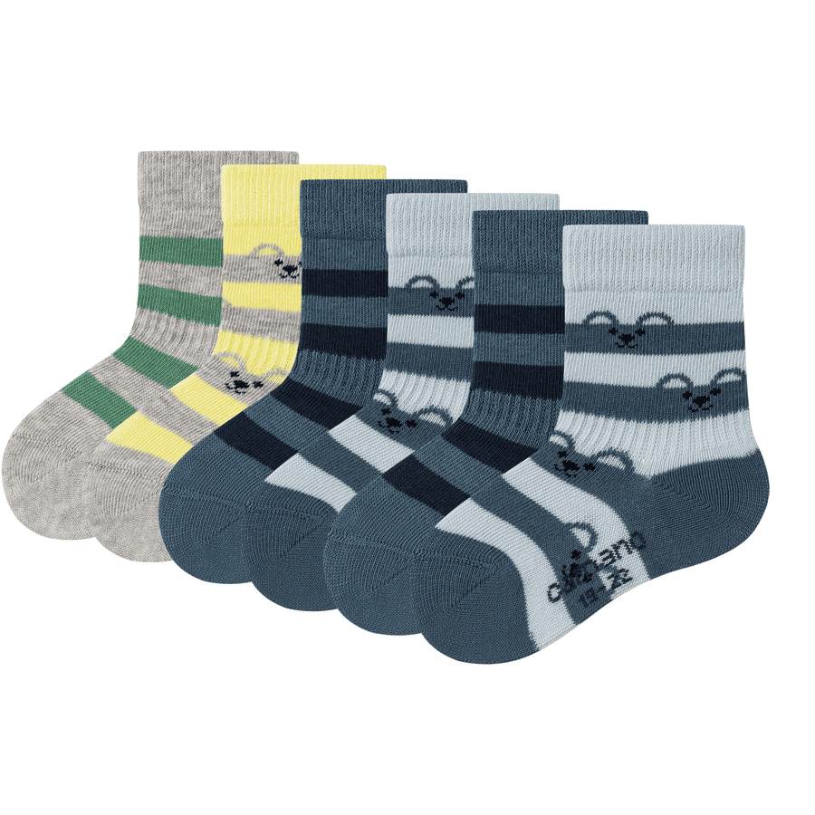 Camano baby socks 6-pack light blue