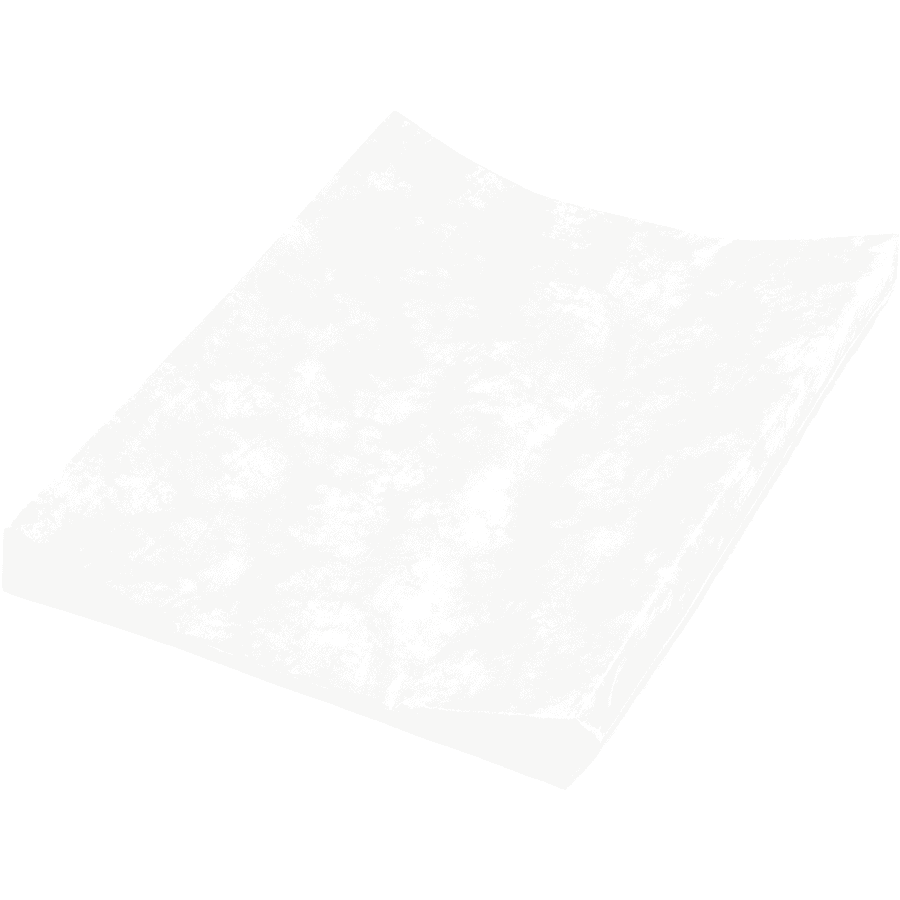 Cambiador JULIUS ZÖLLNER Bandeja de 2 bordes de papel de aluminio uni blanco 50 x 65 cm 
