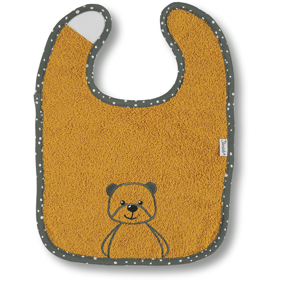 Sterntaler Bavaglino con velcro Baylee yellow 