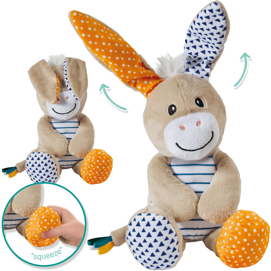 SES Creative® Donkey - Guck Guck Jeu de l'âne en peluche