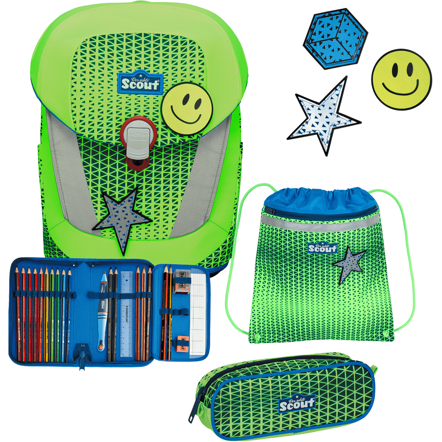 Scout Sunny II DIN Neon Safety - Green Gecko, 4 ks.