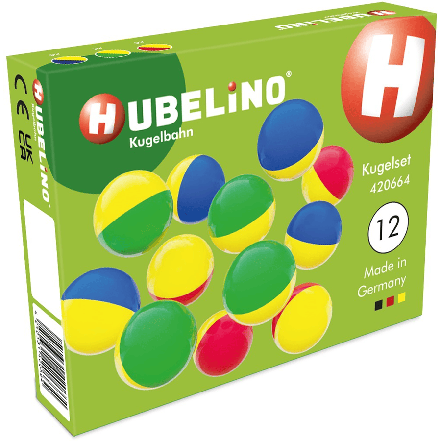 HUBELINO ® 12-delige ballenset (tweekleurig)