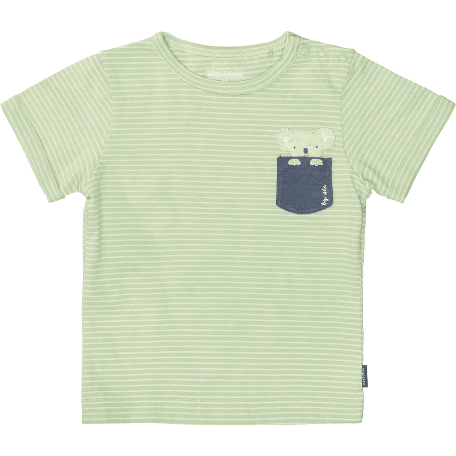 STACCATO  T-shirt mörk mint randig